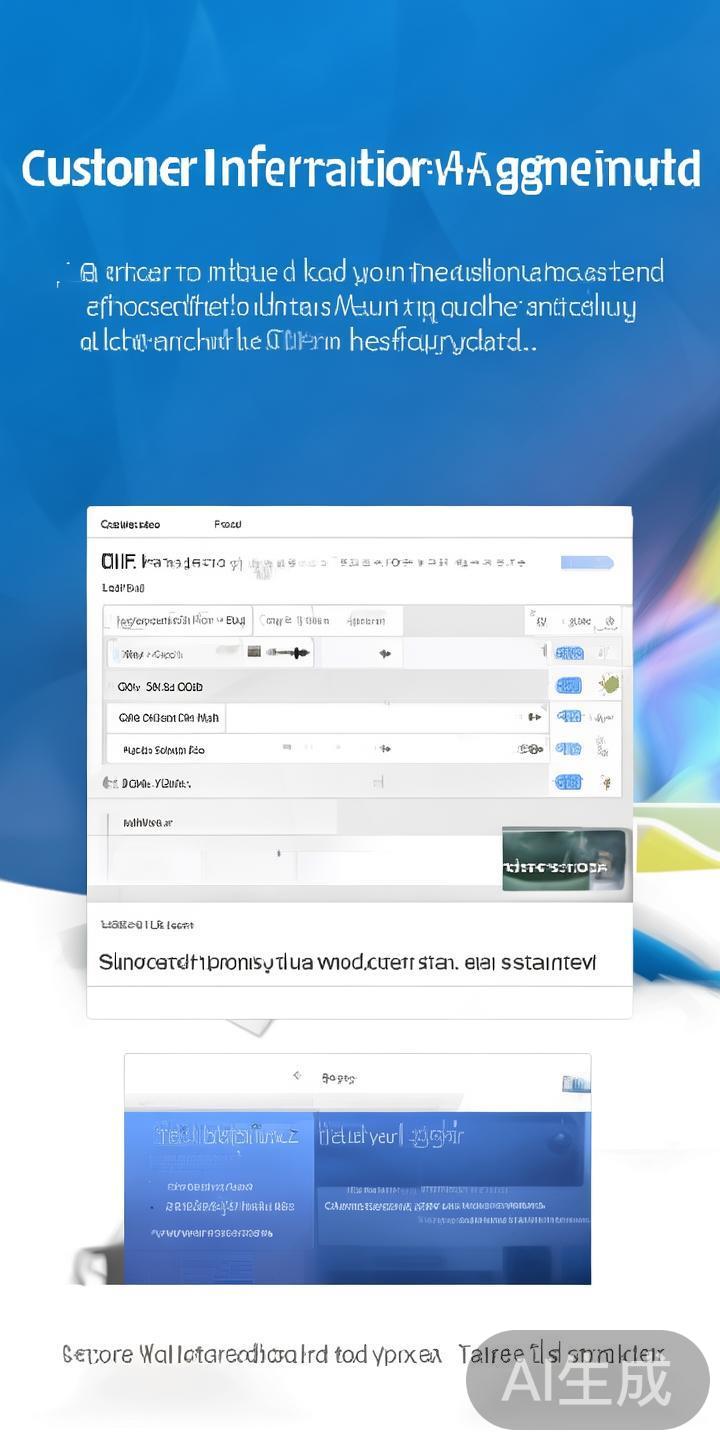 全面解析M6米乐娱乐官网客服系统:使用指南与操作流程详尽教程 1. 客户资料管理
在【客户信息管理】模块,可以